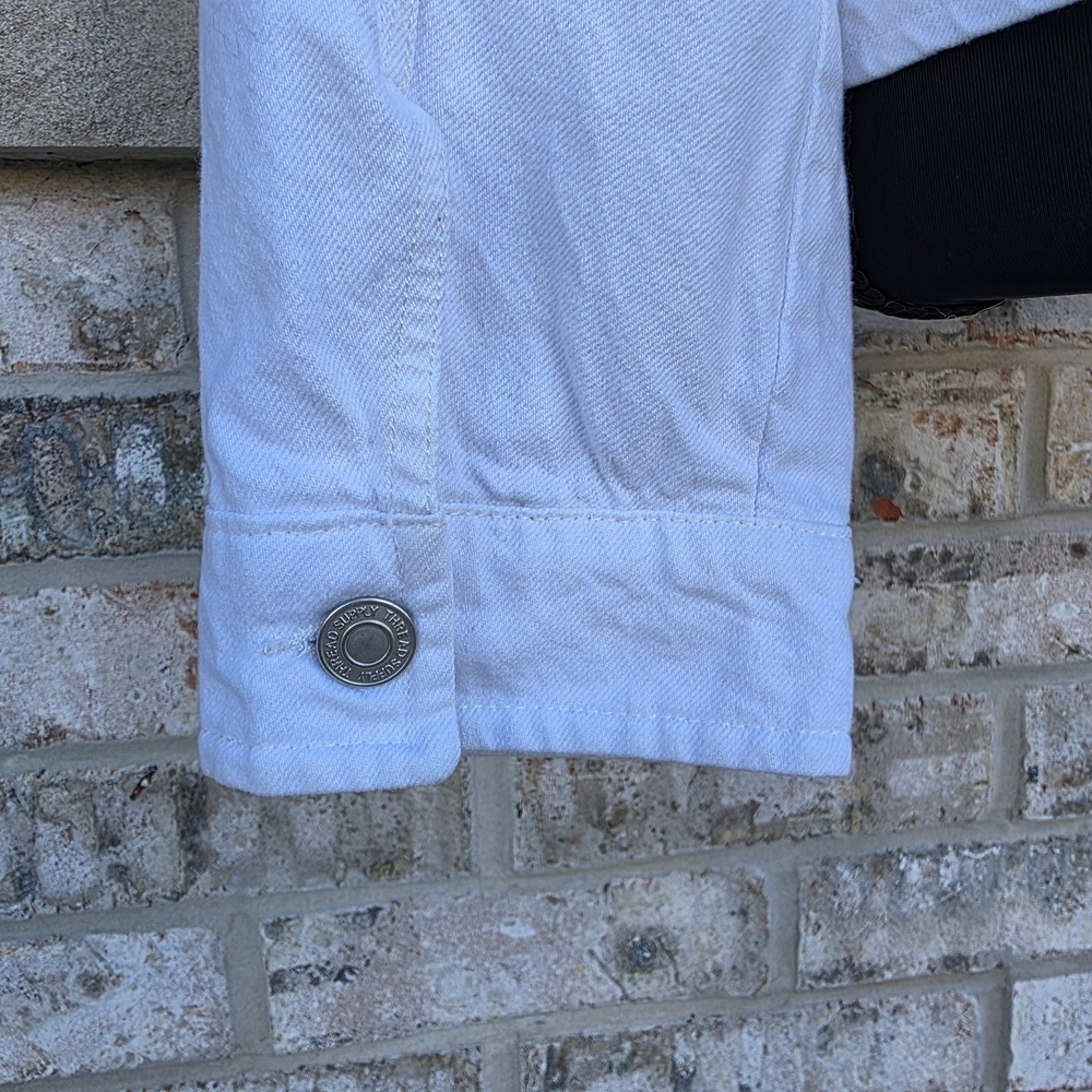 Thread & Supply White Button Front Jacket Size M - image 5
